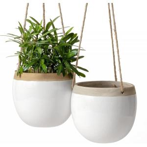 Pot tanaman pekebun dengan desain retak