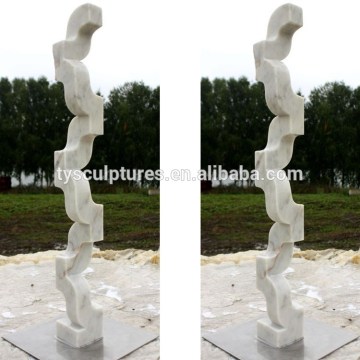 Malaysicm geometrical abstract marble art and sculpture stone abstract garden handcrafted statue