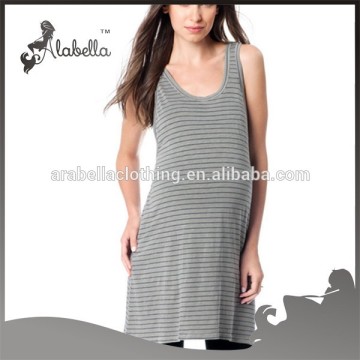 Grey comfortable sexy maternity long dress