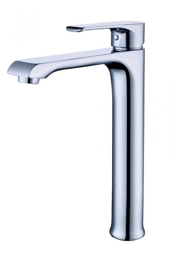 Zinc Alloy single-hole tall hand wash basin mixer