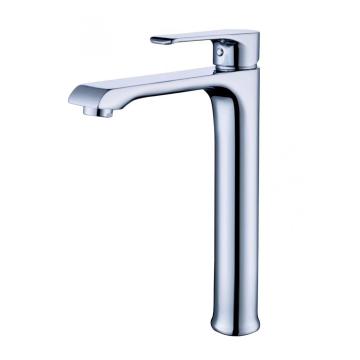 Zinc Alloy single-hole tall hand wash basin mixer