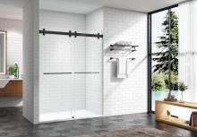 frameless bypass sliding door