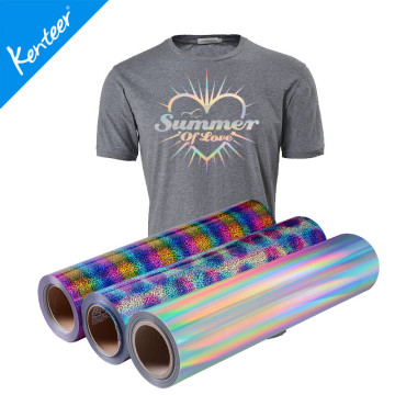 Kenteer hologram heat transfer vinyl for textiles