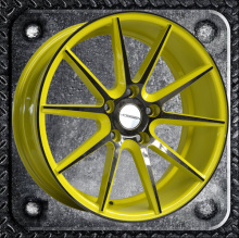 Thin spokes painted inner groove alloy wheel