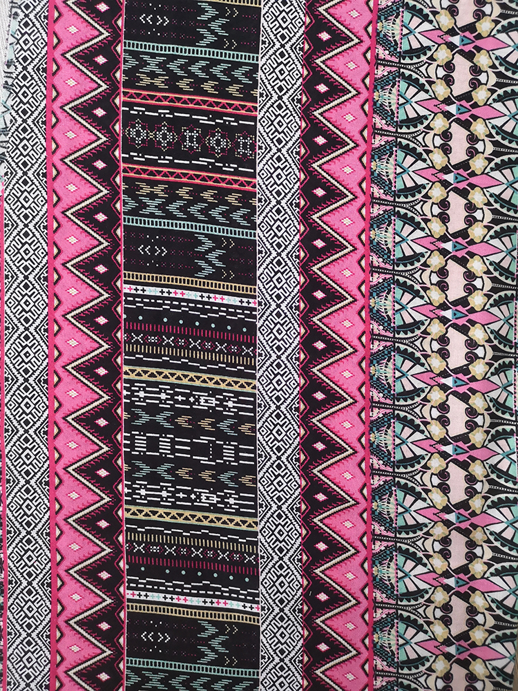 Ethnic Rayon Challis 30S Air-jet Printing Fabric