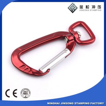 low minimum quantity aluminum karabiner hook promotional