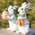 Bunny Figurines(Easter White Rabbit 2pcs)