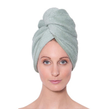 toalla de pelo personalizada súper absorbente de microfibra para mujer