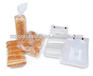 transparent LDPE bread wicket bag food plastic packing bag