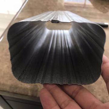 Downspout pipe roll forming machines with reduce end