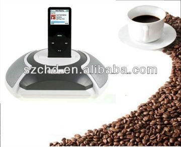 Mini speakers for IPOD IPHONE docking station with speakers