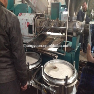 2014 China new advanced technology food industry camellia oleifera seed oil press machine with cold and hot pressed