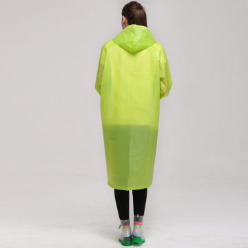 High Visibility safety 100% eva raincoat breathable rain coat