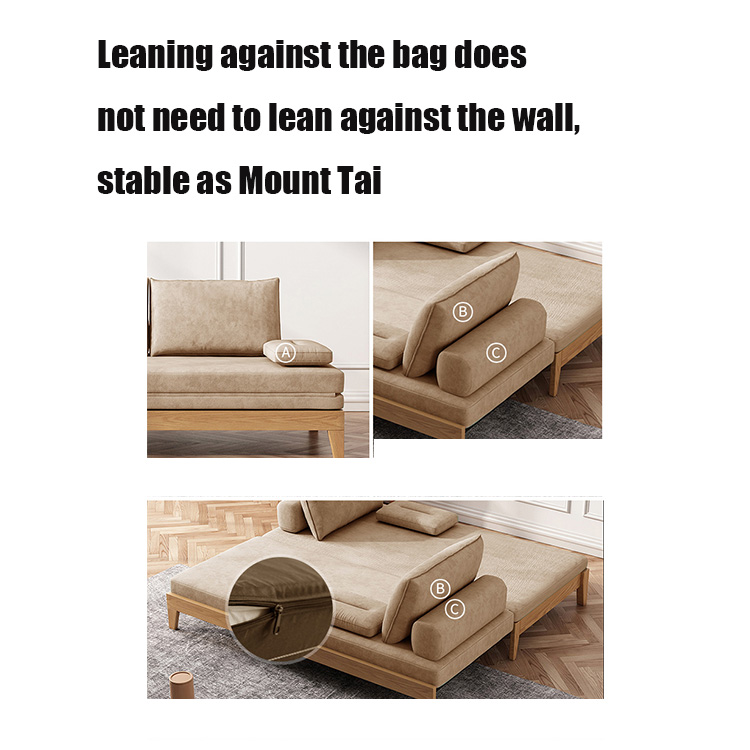 Multi-function Corner Fabric Single Ottoman Simplicity Multi-functional Folding Sofa Bed