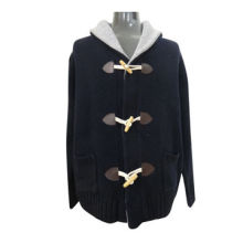 Men's winter sweater/cardigan with claw button