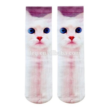 Cat Socks Print Cotton Sock Lolita Romper Amo Spank Grimoire Soks