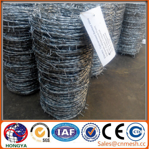 hot dipped galvanized weight of barbed wire