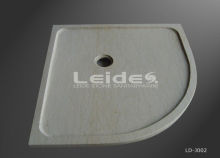Beige marble shower pan bathroom shower base