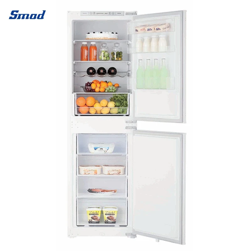 Smad 226L No Frost Built-in Bottom-Freezer Refrigerators Double Door Fridge