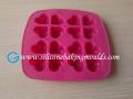 16 trous coeur Silicone non toxique moule chocolat pour fours à micro-ondes