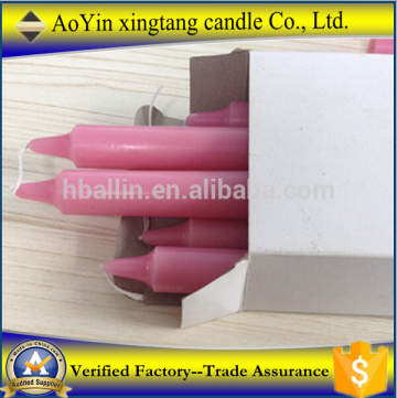 UAE market 45g pink candle with SGS