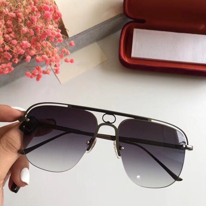 Square Semi Rimless Sunglasses