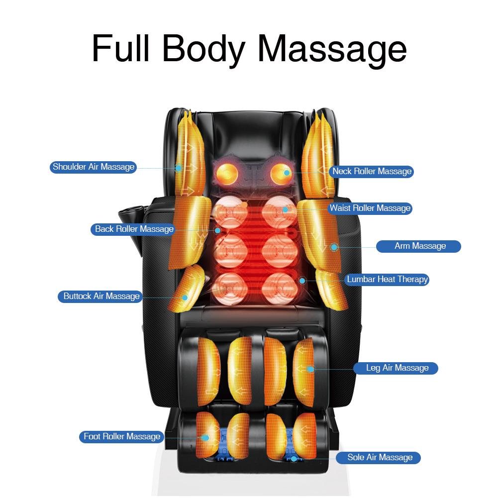 SS01 New Design 3D Zero Gravity Recliner Massage Chair For Healthcare Free Shipping