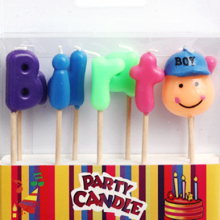 Birthday Cake Candles Letter Candles for Boys (ZMC0055)