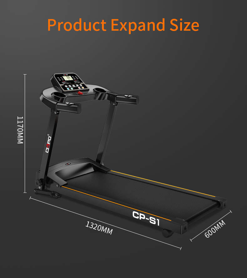 CIAPO Easy Folding Treadmill for Home Use,with Holder, Heartbeat Sensor and 3-Level Incline 1.5HP Electric Treadmill Jogging Ma