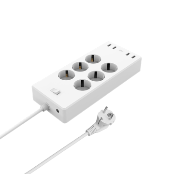 Power Strip 6AC outlets european usb extension socket