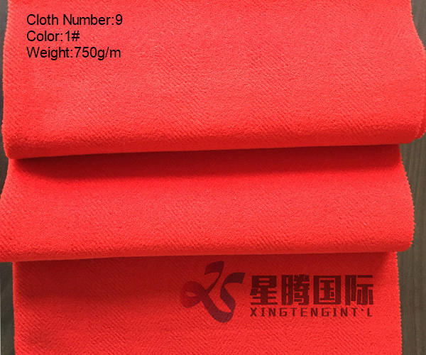 Sinngle Face Wool fabric Red