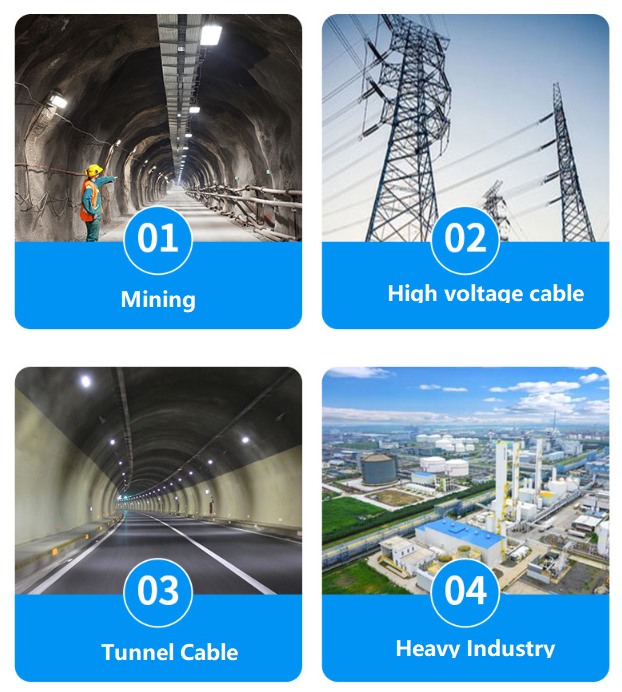 Elektromos kábelbilincs alkalmazások Electric Cable Cleats Applications