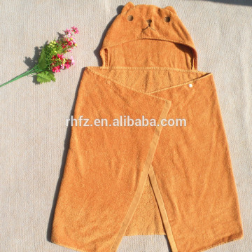 Embroidered Pattern and 100% Cotton Material kids terry towelling robes