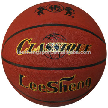 High quality COW Leather& RUBBER Bladder BASKETBALL