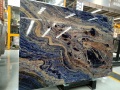 Batu permata lempengan sodalite biru