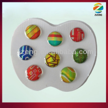 round epoxy sticker 3D home button sticker for iphone