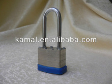 Long shackle laminated padlock