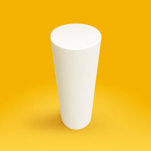 900mm Diameter natural virgin PTFE rod fluoropolymer bar