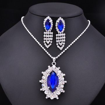 Hermosa astilla rubí tono encanto de diamantes de imitación conjunto de joyas