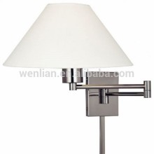 Fabric lamp shade wall sconce for hotel