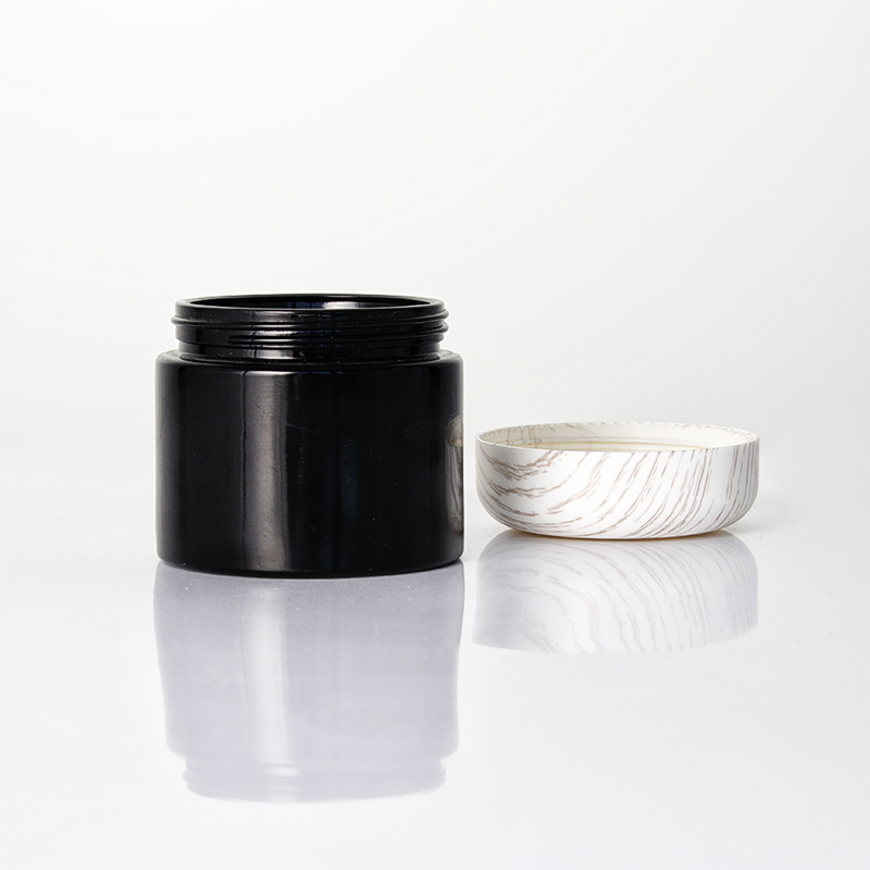 Black Jar With White Ash Tree Wooden Caps5 Jpg