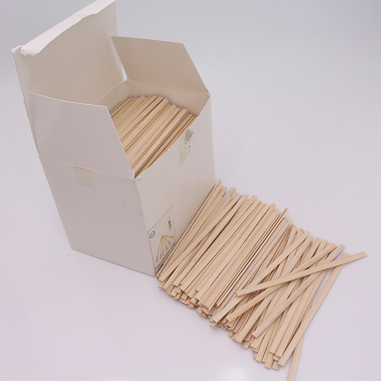 wooden /bamboo disposable cocktail /coffee stirrer 500pcs a box