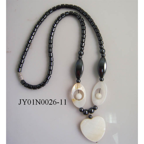 Hematite pearl Shell Necklace