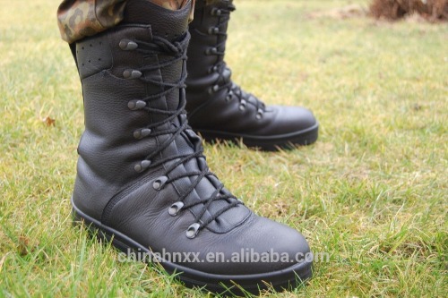 hainan xinxing black Bundeswehr warterproof leather combat boots