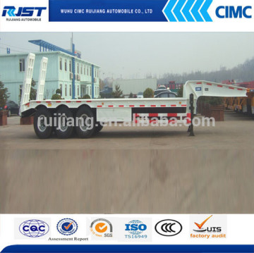 Low bed Semi trailer with 3 axles