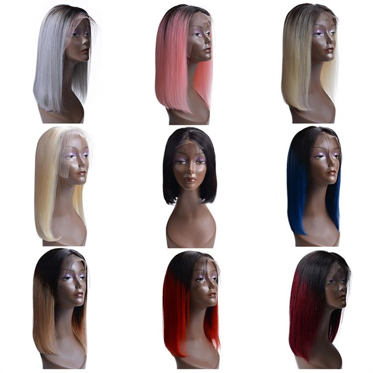 Usexy Halloween Ombre colourful Brazilian Human Hair Extensions Colored Hair Bundles And Wigs For Halloween