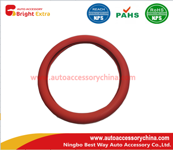 Silicone Steering Wheel Cover Red