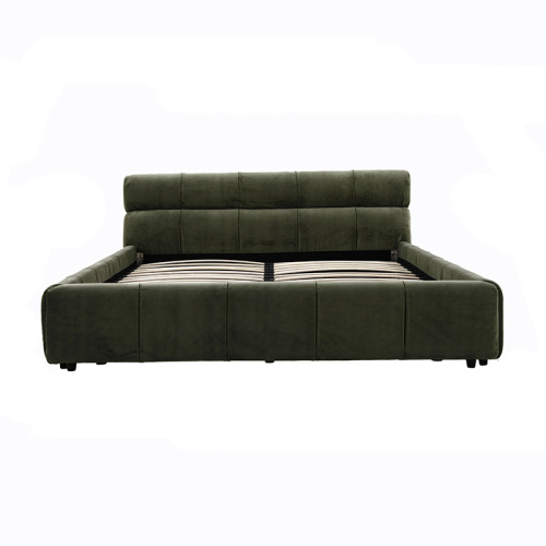 DELO Modern Minimalist Fabric Bed