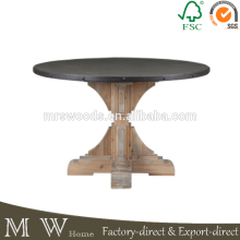 round dining table, recycled round table, round table