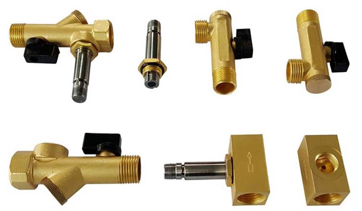 Deconstruction diagram of COMBO-D-LUX JORC Type Timer Drain Valves